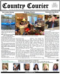 April 15th Covid-19 edition of the Country Courier