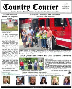 July 8, 2020 online issue of the Country Courier Newspaper. Serving the King William and King & Queen communities since 1989.