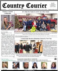 December 9, 2020, online issue of the Country Courier Newspaper. Serving the King William and King & Queen communities since 1989.