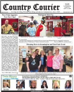 May 25, 2022, online issue of the Country Courier Newspaper. Serving the King William and King & Queen communities since 1989.