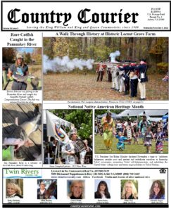 November 9, 2022, online issue of the Country Courier Newspaper. Serving the King William and King & Queen communities since 1989.