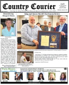 January 18, 2023, online issue of the Country Courier Newspaper. Serving the King William and King & Queen communities since 1989.