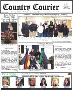 February 15, 2023, online issue of the Country Courier Newspaper. Serving the King William and King & Queen communities since 1989.