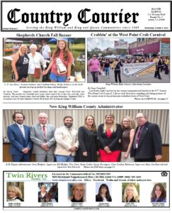 October 9, 2024, online issue of the Country Courier Newspaper. Serving the King William and King & Queen communities since 1989.