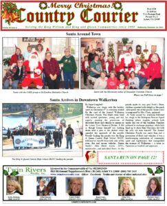 December 18, 2024, online issue of the Country Courier Newspaper. Serving the King William and King & Queen communities since 1989.