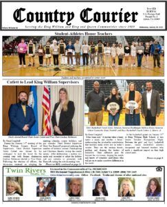 January 29, 2025, online issue of the Country Courier Newspaper. Serving the King William and King & Queen communities since 1989.