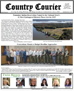 May 21, 2025, online issue of the Country Courier Newspaper. Serving the King William and King & Queen communities since 1989.