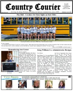 June 18, 2025, online issue of the Country Courier Newspaper. Serving the King William and King & Queen communities since 1989.