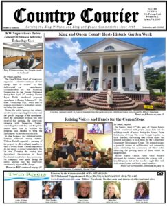 April 29, 2026, online issue of the Country Courier Newspaper. Serving the King William and King & Queen communities since 1989.