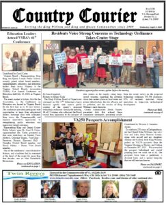 August 5, 2026, online issue of the Country Courier Newspaper. Serving the King William and King & Queen communities since 1989.