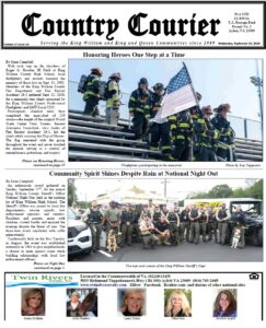 September 30, 2026, online issue of the Country Courier Newspaper. Serving the King William and King & Queen communities since 1989.